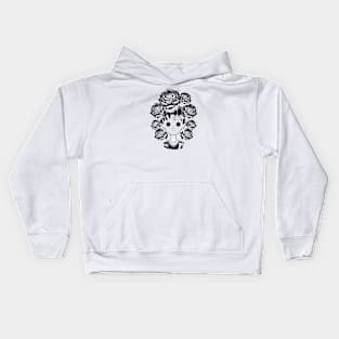 Hollow roses face Kids Hoodie